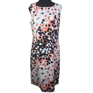 Ronni Nicole White Sleeveles Polka Dot Dress Size 10